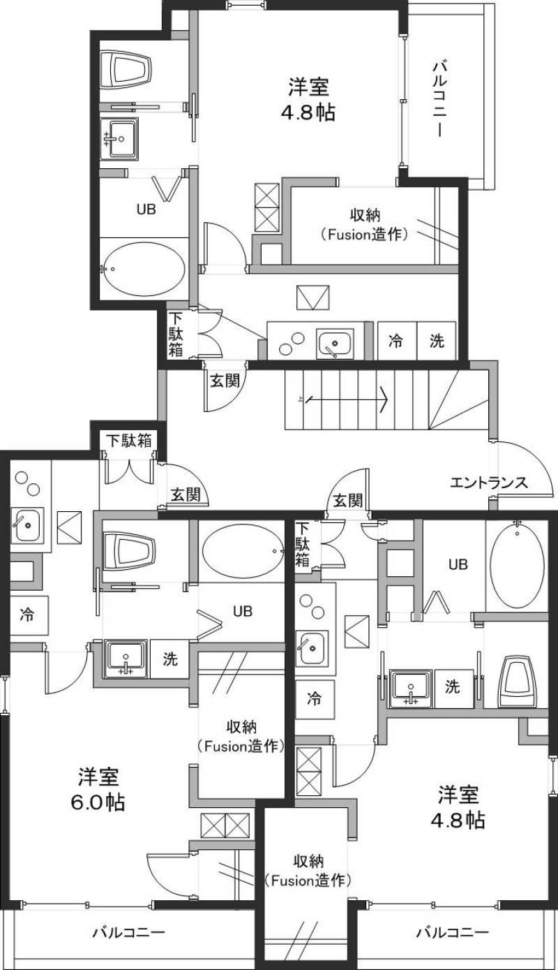 元住吉平面図